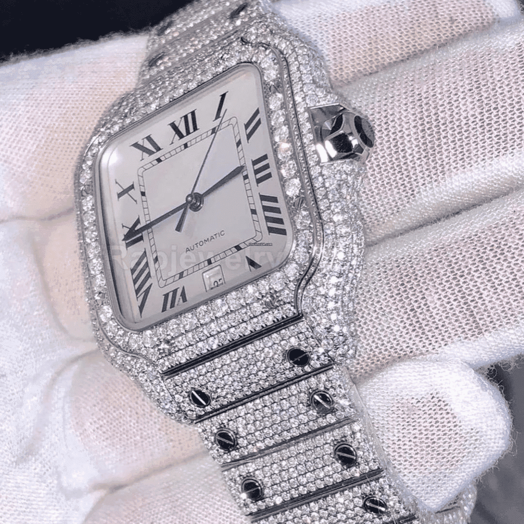 Shiny Iced Out Moissanite Watch for Every Occasion 3 Shiny Iced Out Moissanite Watch for Every Occasion - Image 3