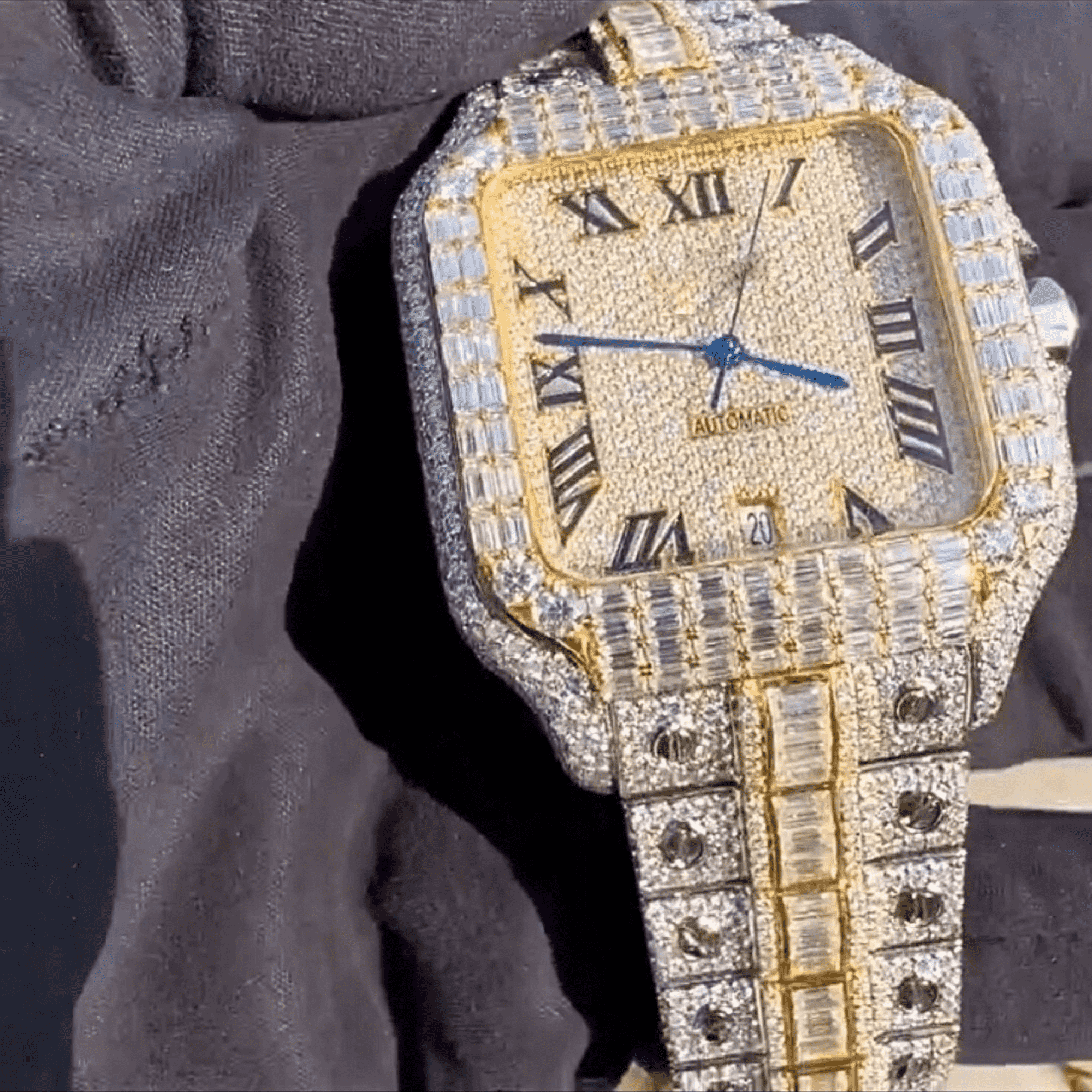 Moissanite Diamond Iced Out Bust Down Automatic Luxury Watch 2 Moissanite Diamond Iced Out Bust Down Automatic Luxury Watch - Image 2