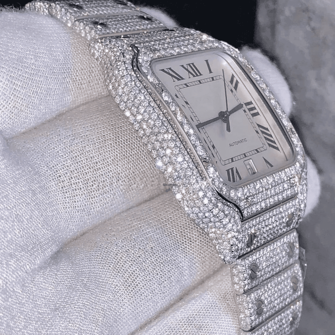 Shiny Iced Out Moissanite Watch for Every Occasion 2 Shiny Iced Out Moissanite Watch for Every Occasion - Image 2