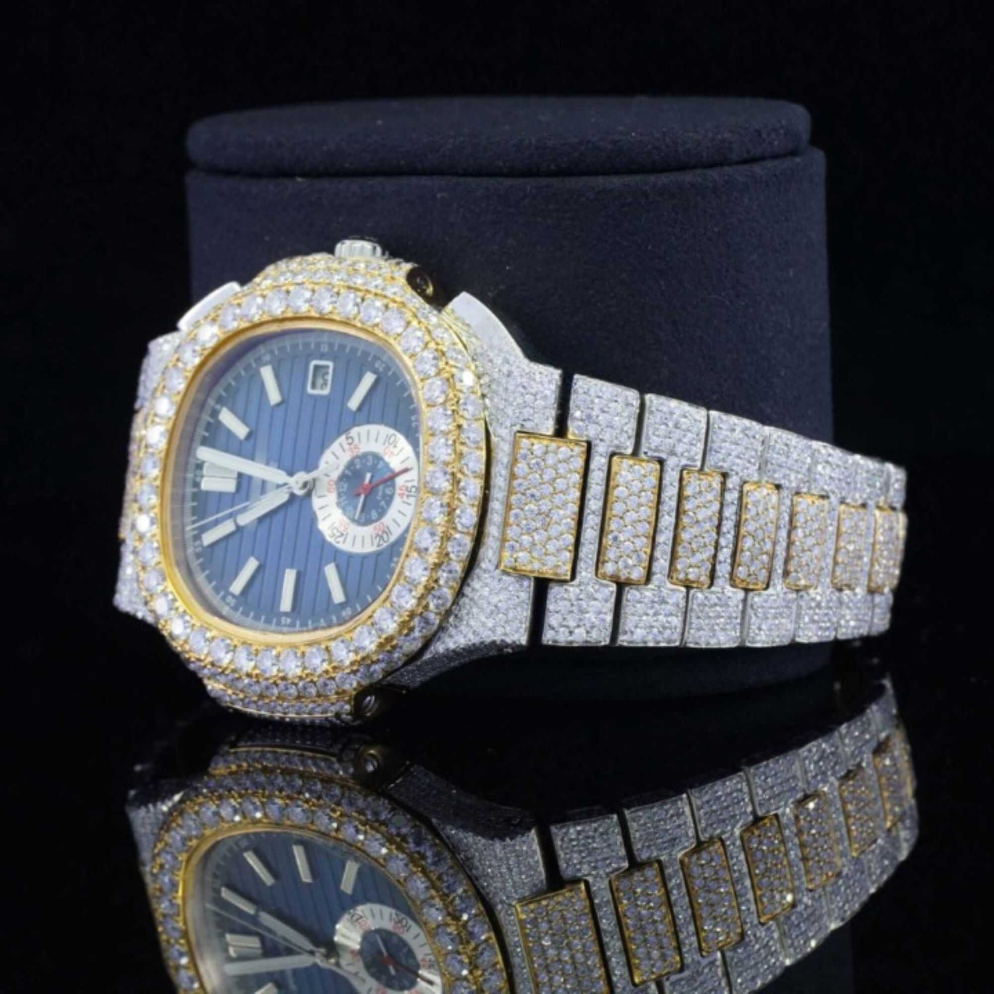 Elegant Moissanite Watches Iced Out for Men & Women 3 Elegant Moissanite Watches Iced Out for Men & Women - Image 3