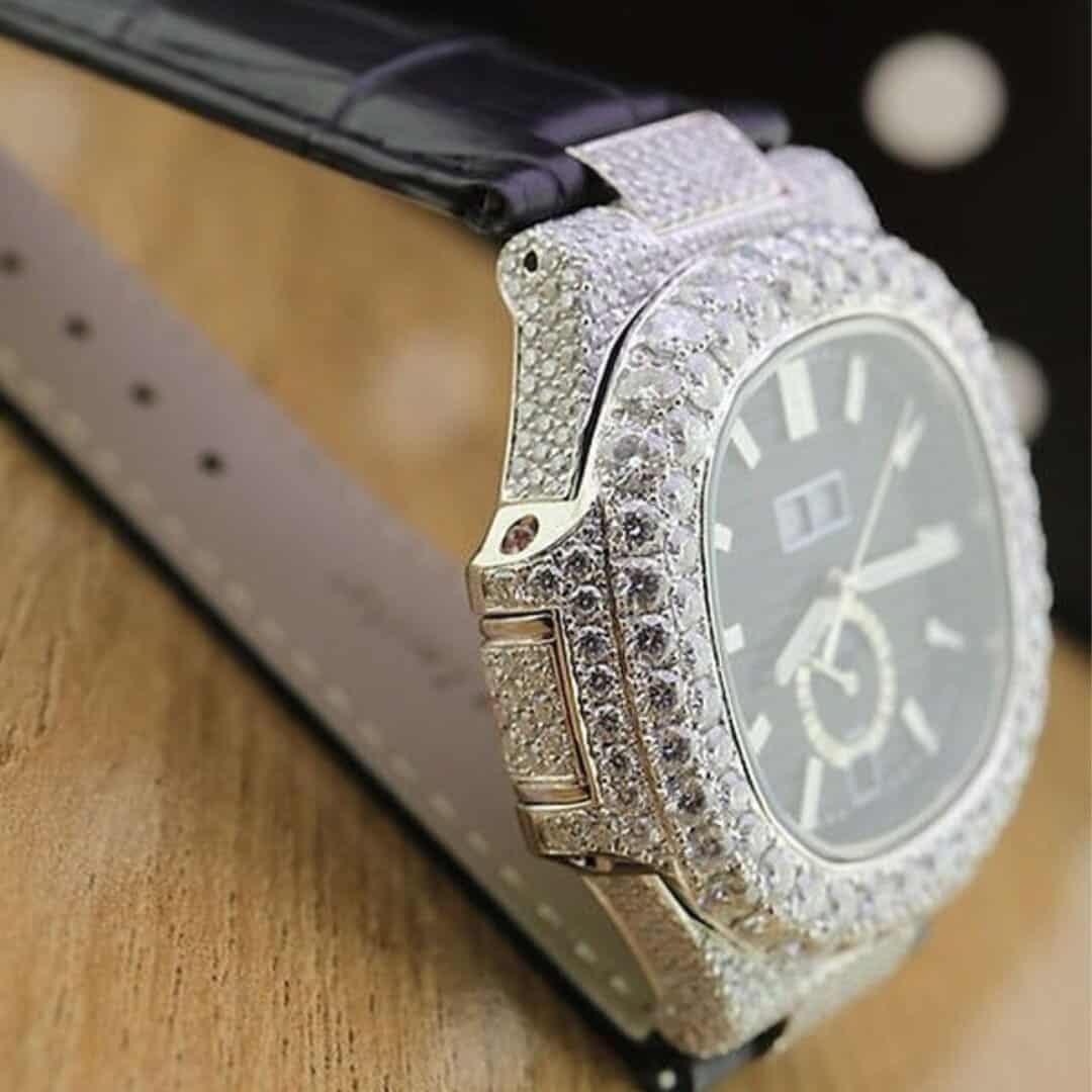 Bust Down VVS Moissanite Chronograph Watch for Men 2 Bust Down VVS Moissanite Chronograph Watch for Men - Image 2