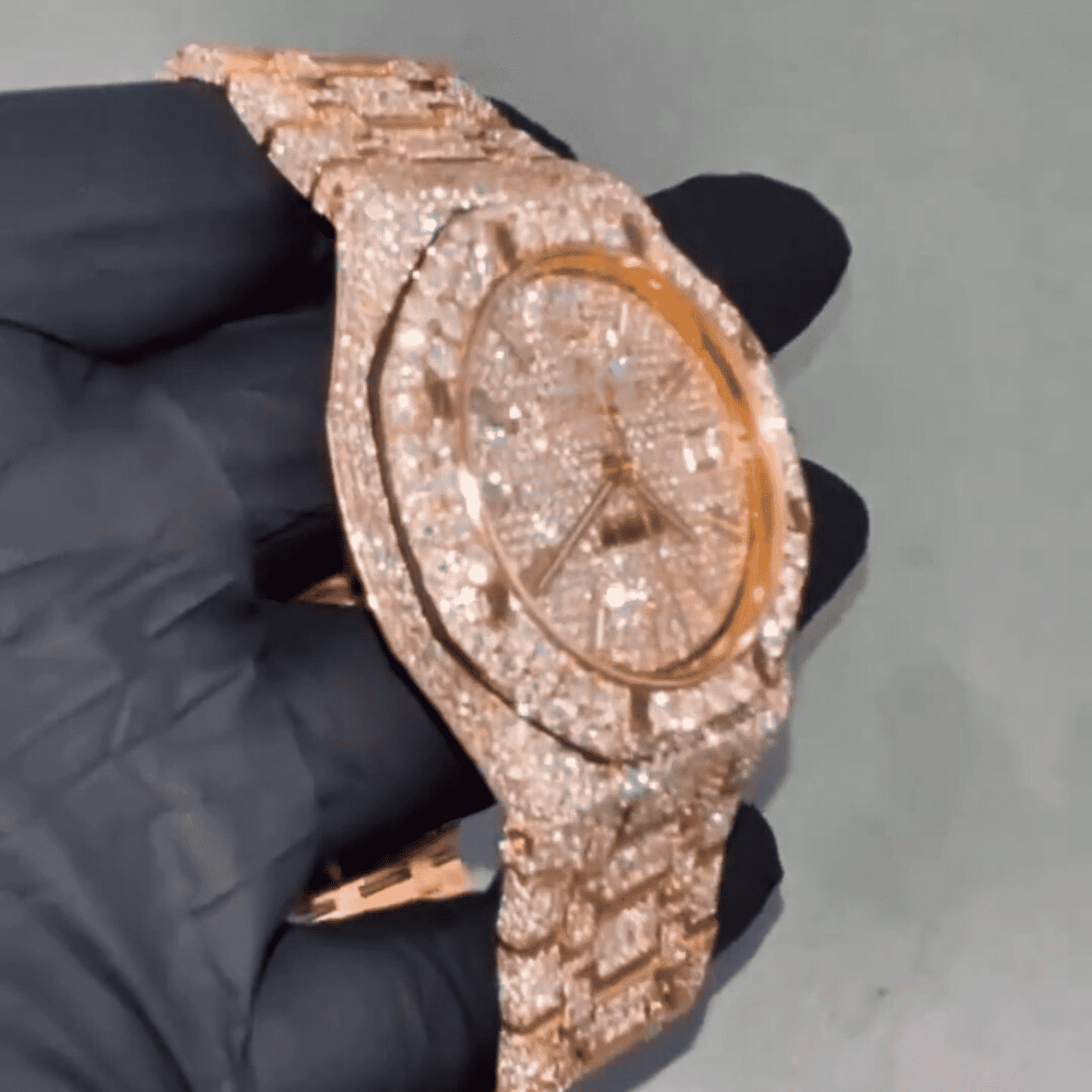 Diamond Moissanite Full Iced Out Luxury Automatic Watch 3 Diamond Moissanite Full Iced Out Luxury Automatic Watch - Image 3