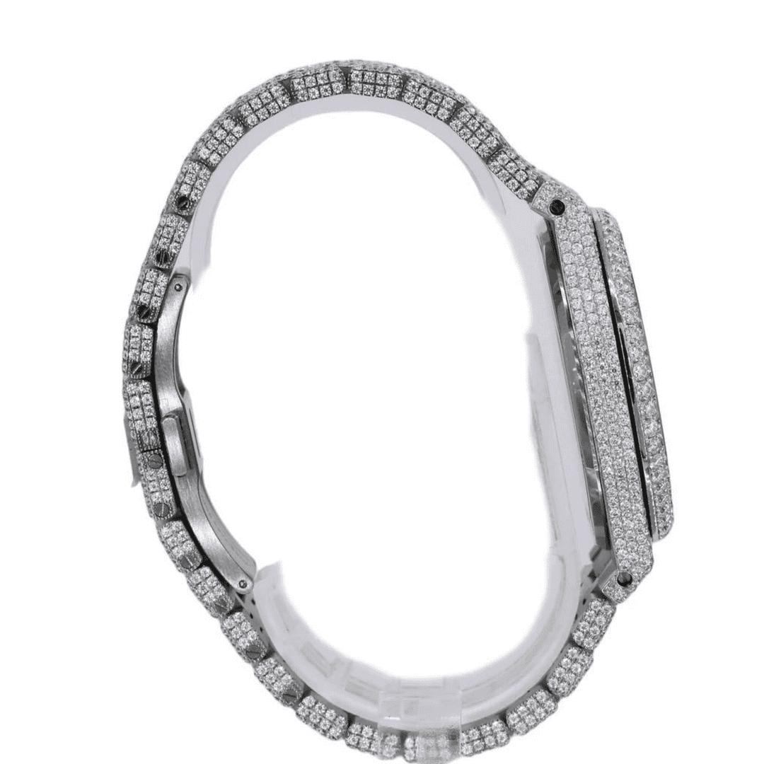Rich Shine Bust Down Iced Out Watches, Moissanite Watches 3 Rich Shine Bust Down Iced Out Watches, Moissanite Watches - Image 3