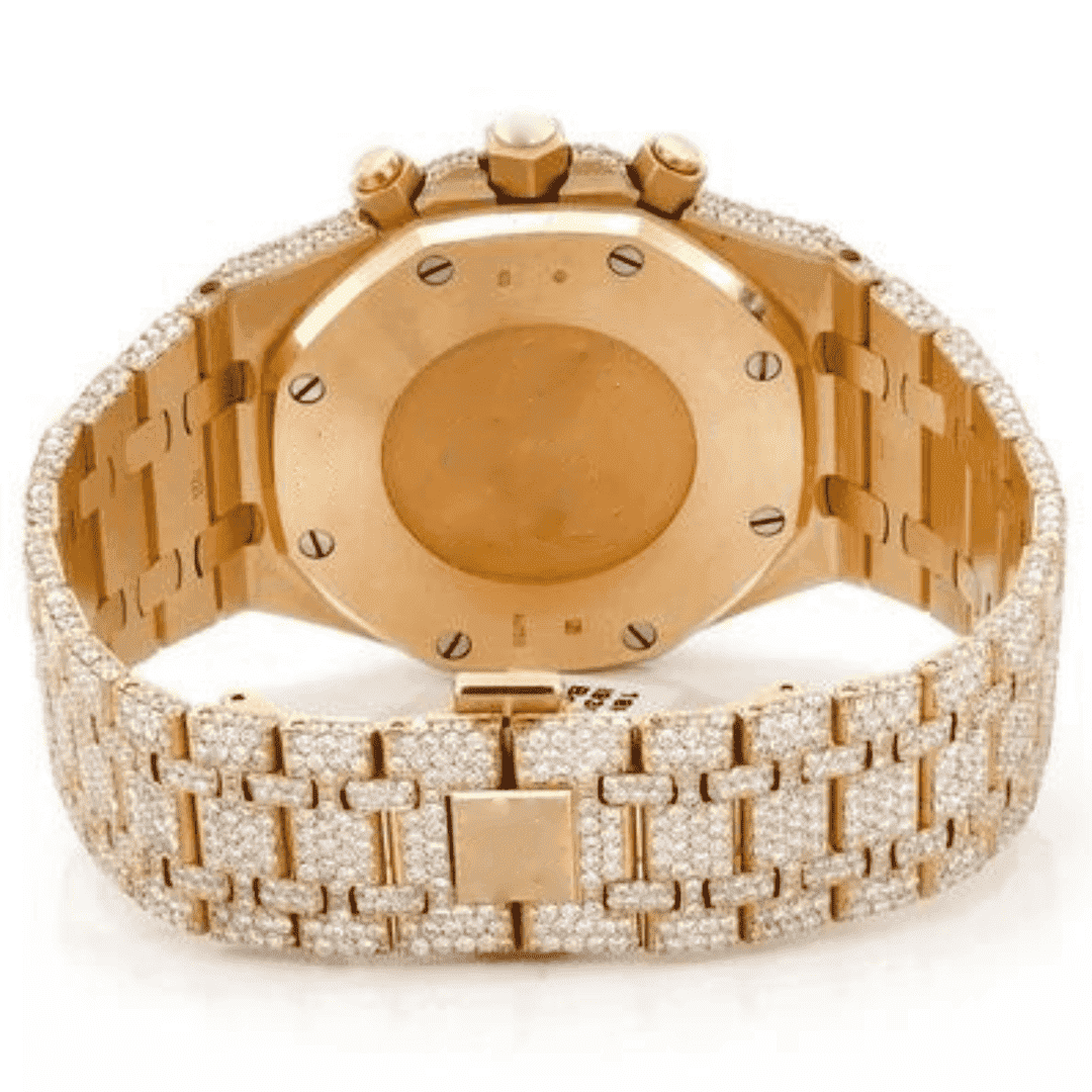 Iced-Out Moissanite Diamond Bust-Down Automatic Watch 2 Iced-Out Moissanite Diamond Bust-Down Automatic Watch - Image 2