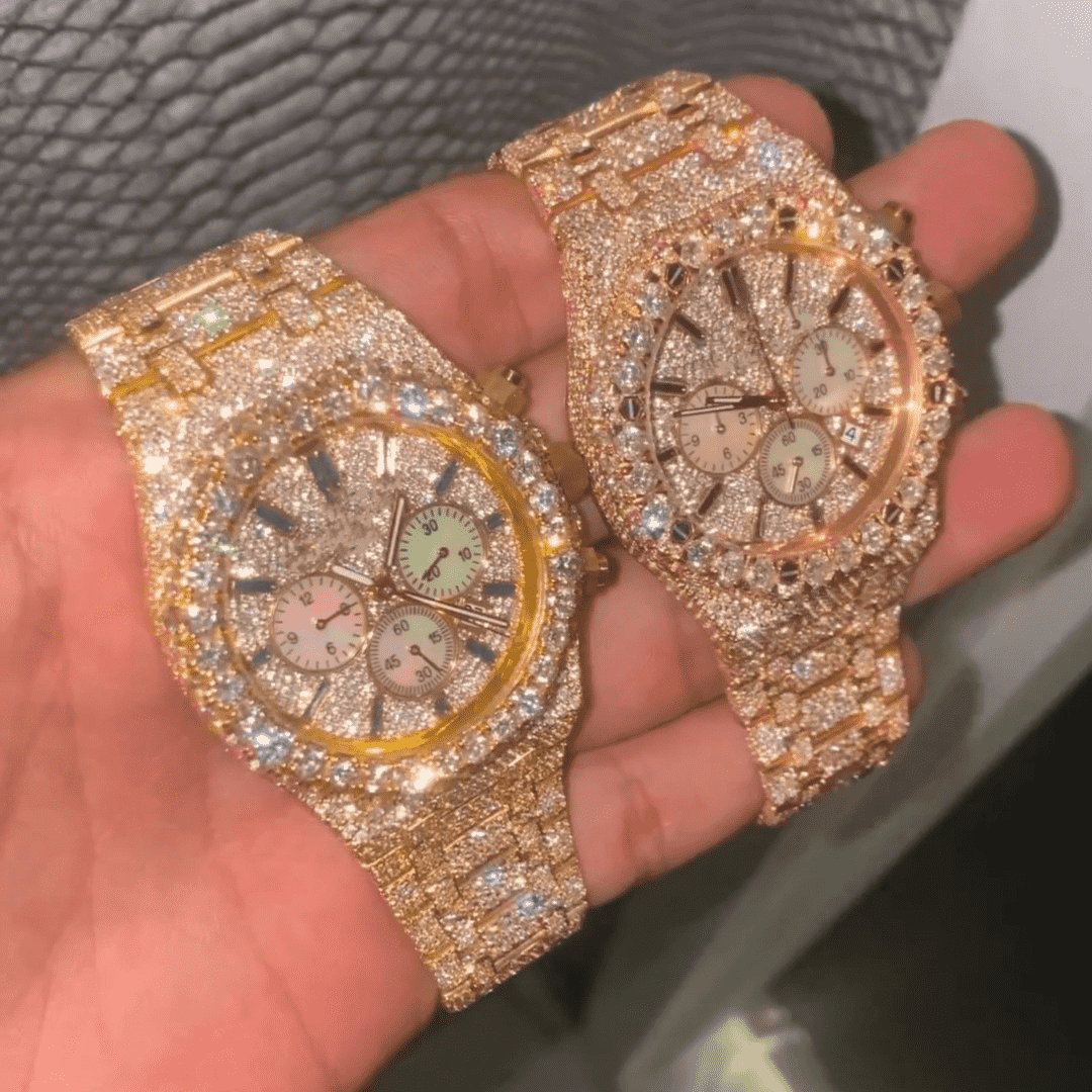 Classic Moissanite Diamond Iced Out Bust Down Automatic Luxury Watch for Parties 3 Classic Moissanite Diamond Iced Out Bust Down Automatic Luxury Watch for Parties - Image 3
