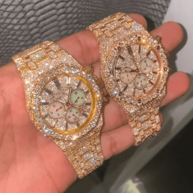 Classic Moissanite Diamond Iced Out Bust Down Automatic Luxury Watch for Parties 1 Classic Moissanite Diamond Iced Out Bust Down Automatic Luxury Watch for Parties