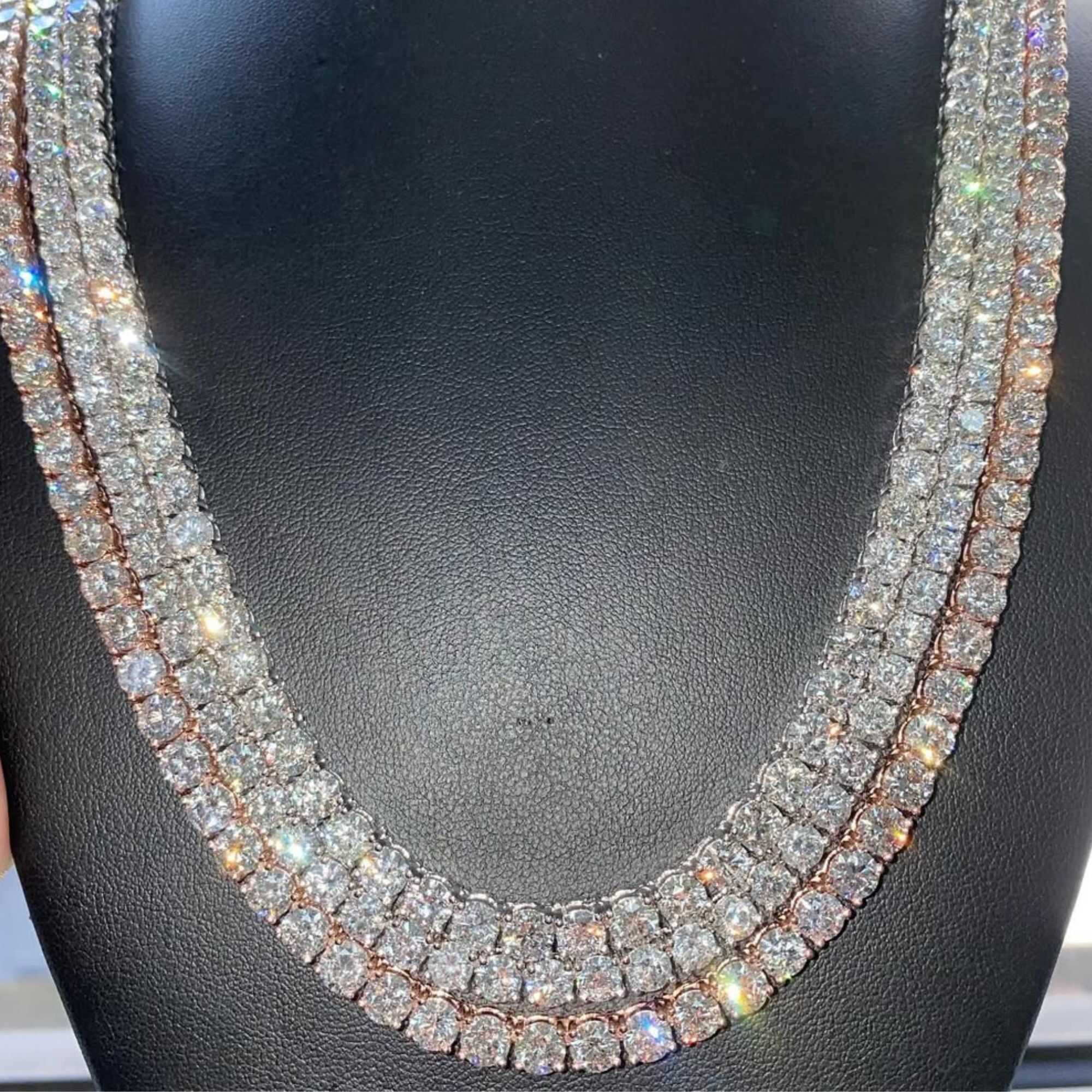 4mm Tennis Chain Diamond Cut Cuban Link Chain 2 4mm Tennis Chain Diamond Cuban Link Chain