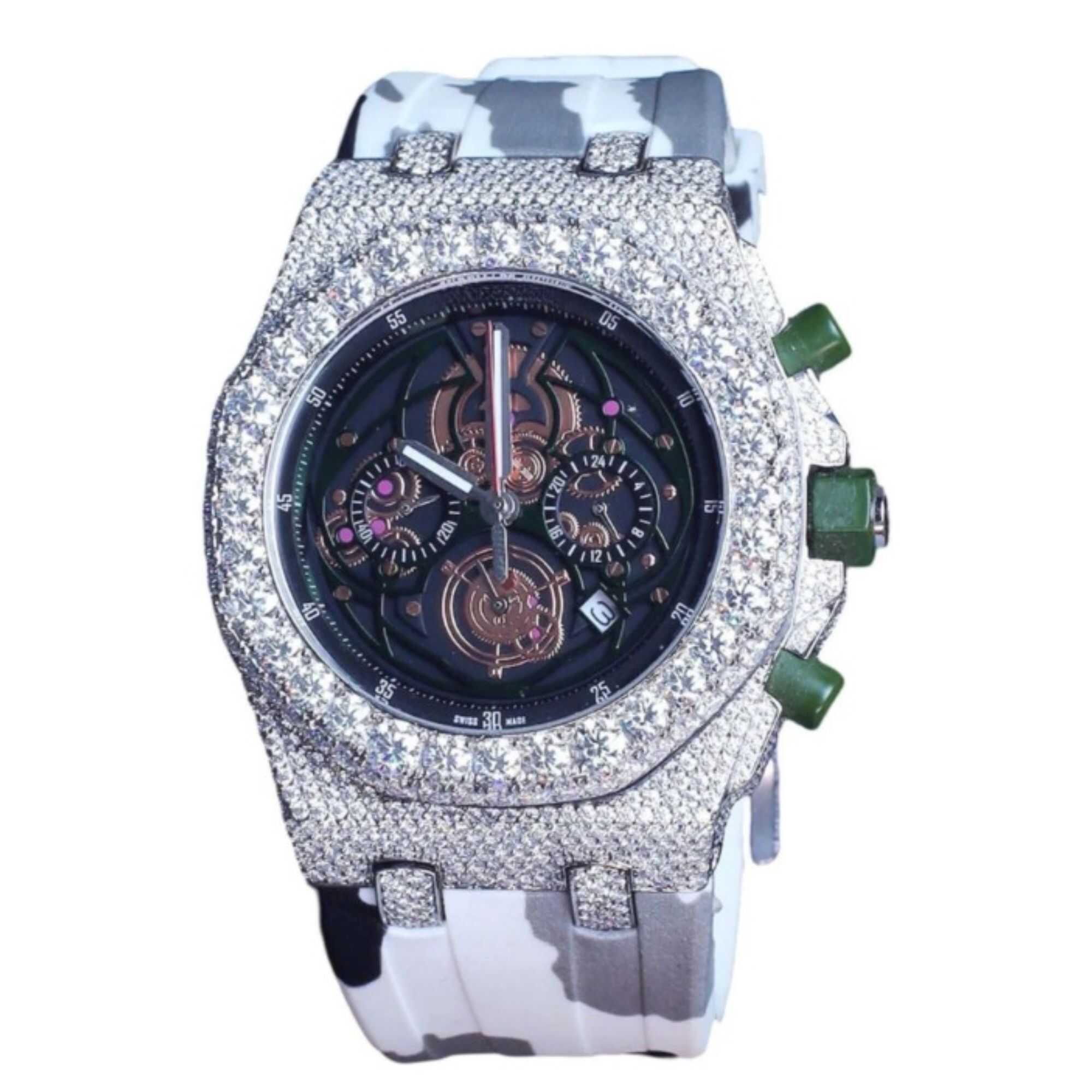 Premium Moissanite Watches Fully Iced Out for Men & Women 1 Premium Moissanite Watches Fully Iced Out for Men & Women