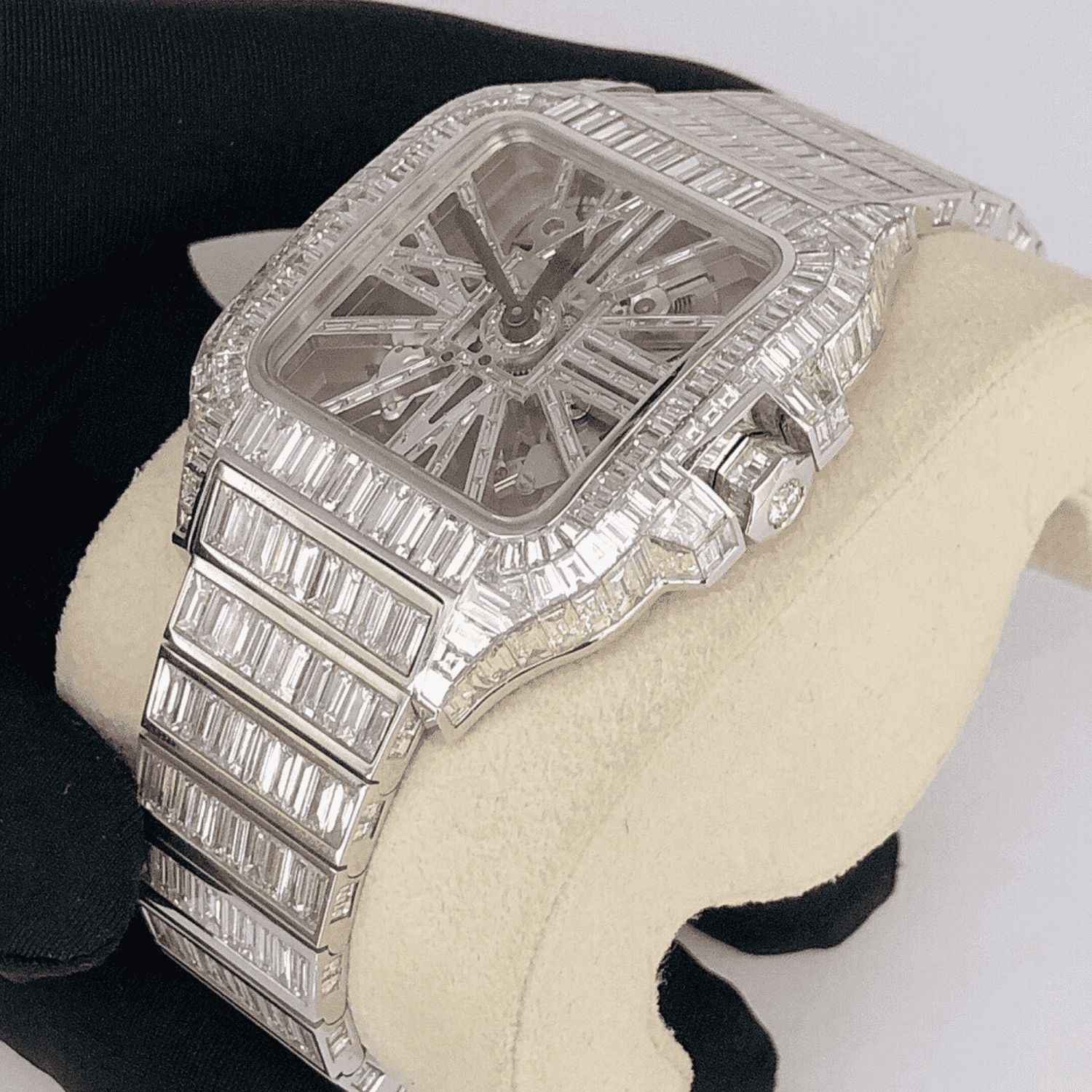 Classic Moissanite Diamond Iced Out Bust Down Automatic Mens Watches 4 Classic Moissanite Diamond Iced Out Bust Down Automatic Mens Watches - Image 4