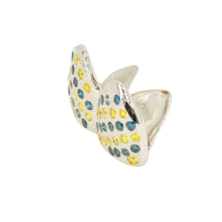 Silver Elite 925 Premium Teeth Grillz – High Polish & Elegant Finish 4 Diamond Gold Grill