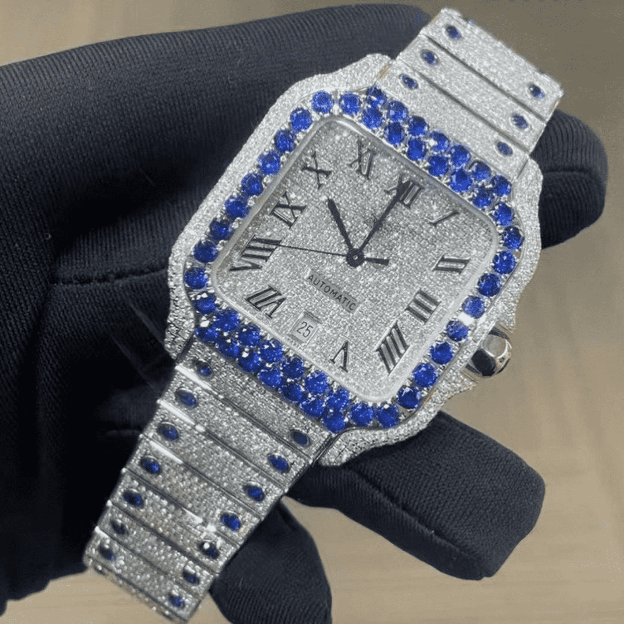 Stainless Steel Bust Down Luxury Watch for Gift 3 Stainless Steel Bust Down Luxury Watch for Gift - Image 3