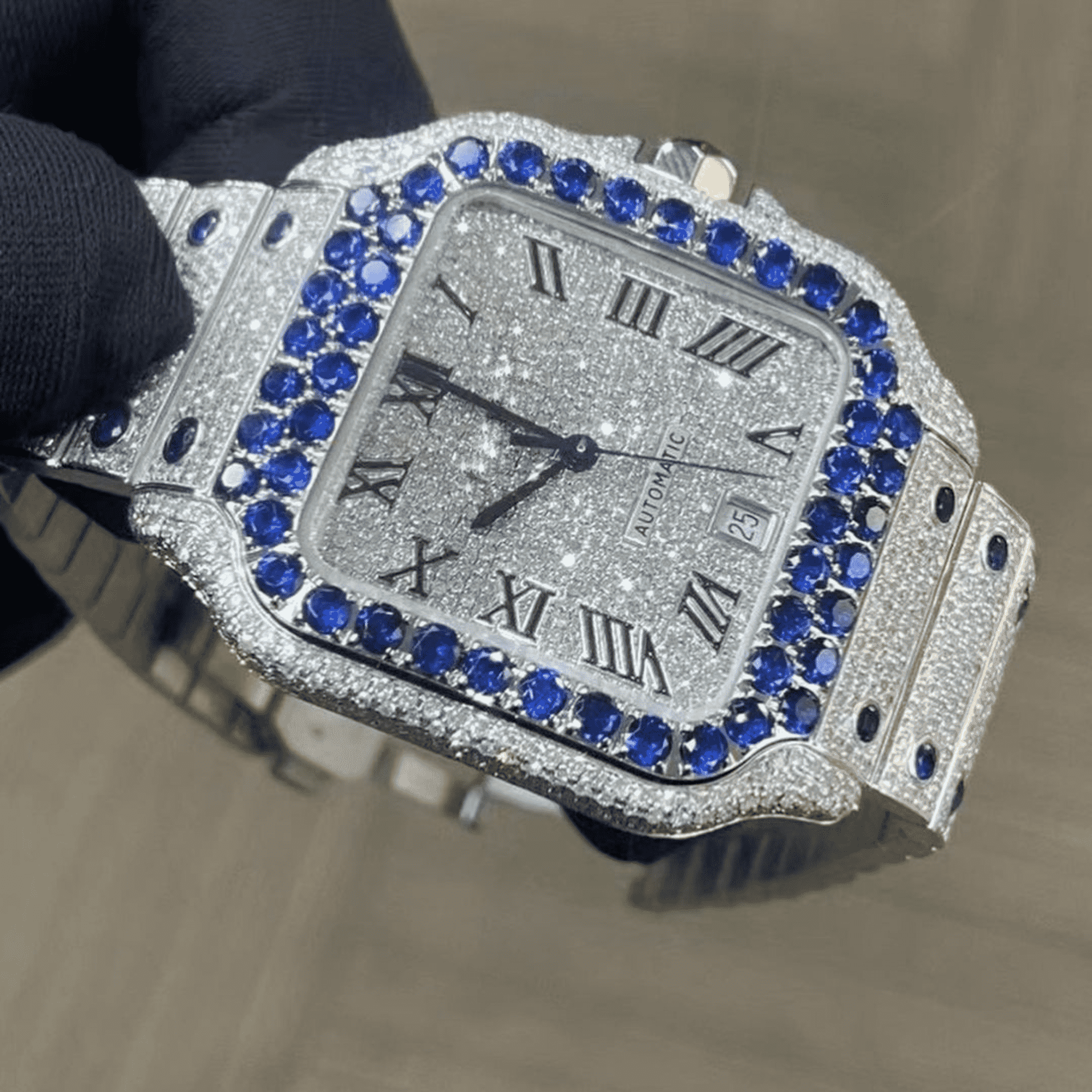 Stainless Steel Bust Down Luxury Watch for Gift 2 Stainless Steel Bust Down Luxury Watch for Gift - Image 2