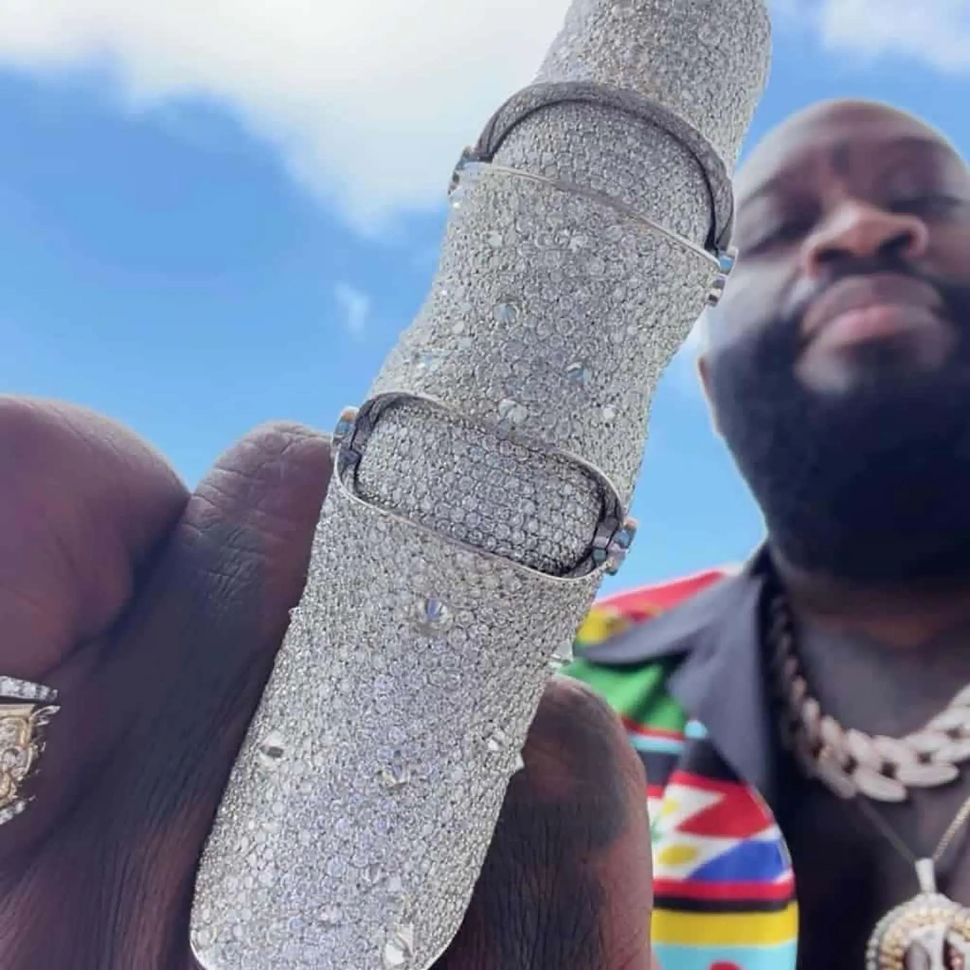 Rick Ross Inspired Full-Finger Articulated Armor Ring | 925 Sterling Silver | VVS1 Moissanite Diamond | Hip Hop Statement Jewelry 2 rick ross one million dollar finger 3