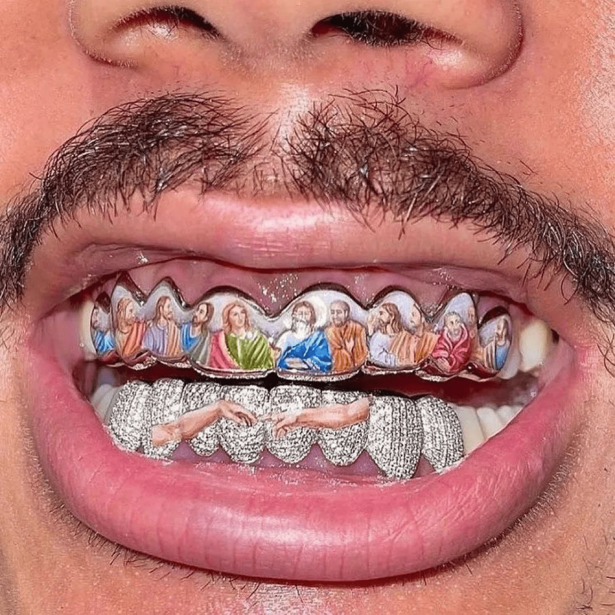 Real Gold Tone Premium Teeth Grillz – High Polish & Long-Lasting Shine - Image 3