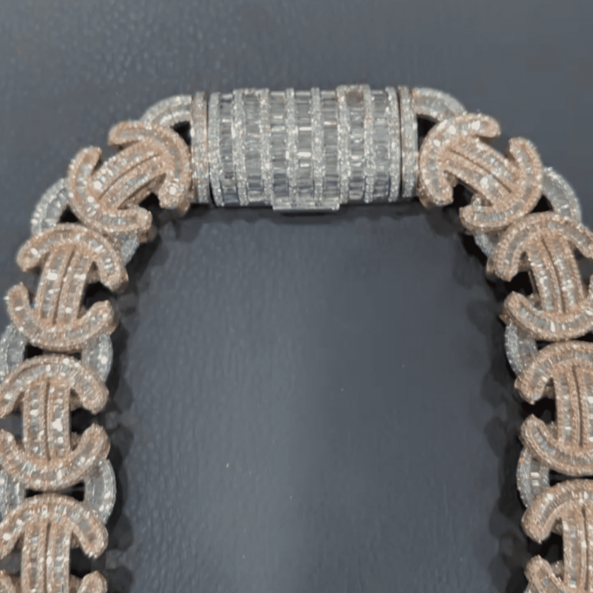 20mm Men’s Moissanite Chains Silver Diamond Finish Iced Out Cuban Link Chain - Image 6