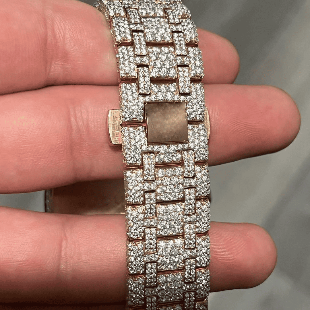 Stainless Steel VVS Moissanite Watch for Gift - Image 3