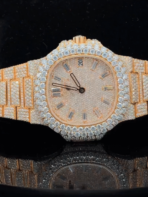 Luxury ICED out moissanite - vvs chronograph