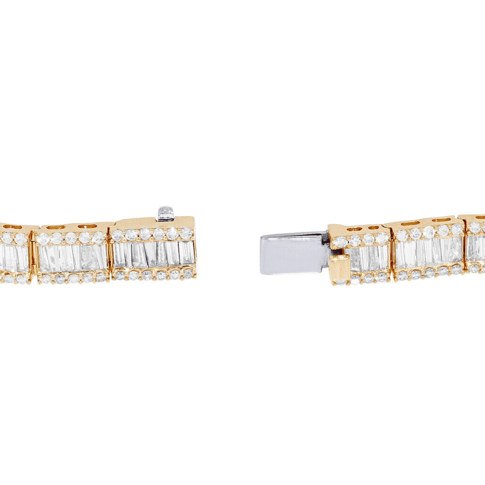14mm Iced Out Diamond Bracelets, Iced Out Bracelet, Iced Out Cuban Link Bracelet, Moissanite Diamond Bracelets - Image 4