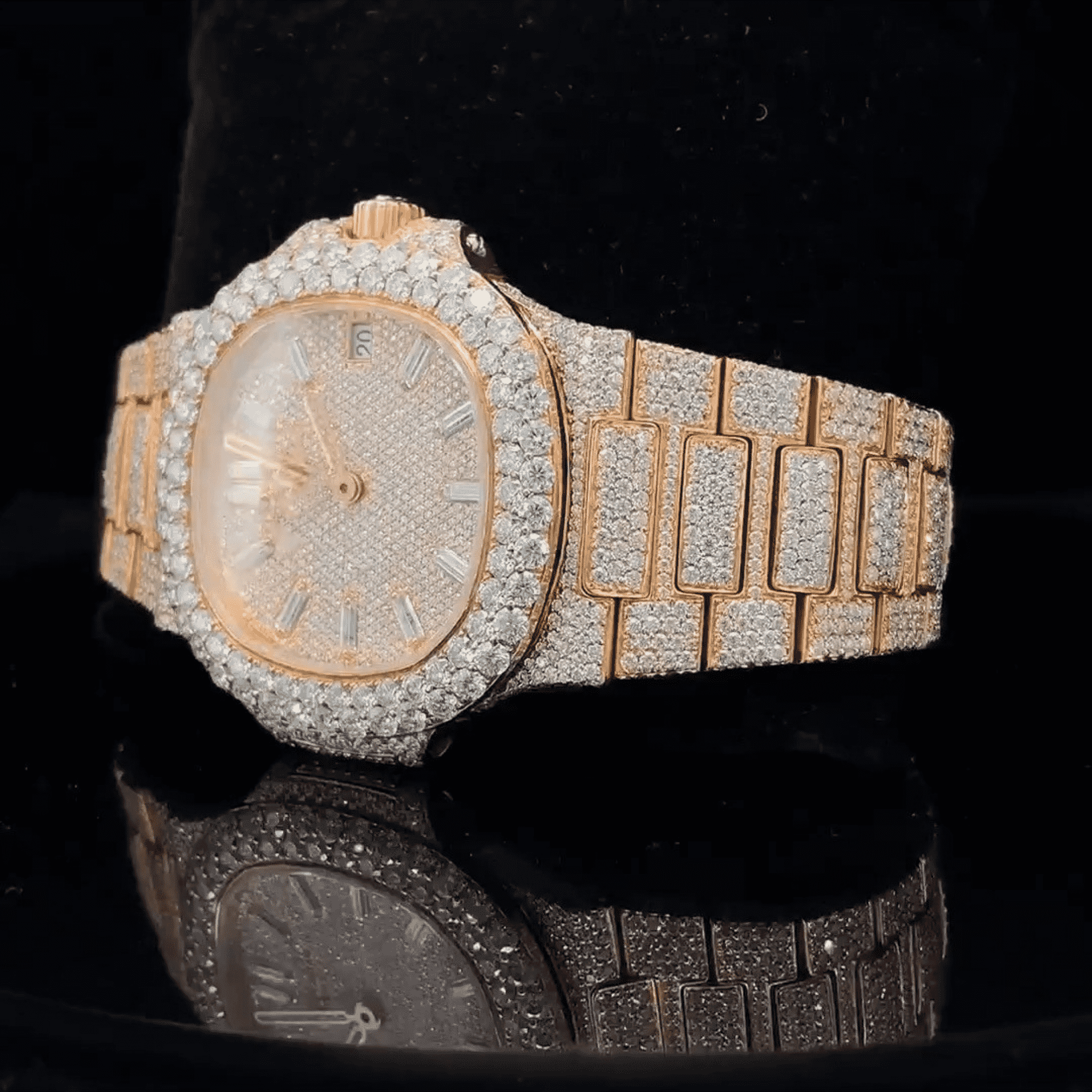 Luxury Iced Out VVS Moissanite Chronograph Watch - Image 5