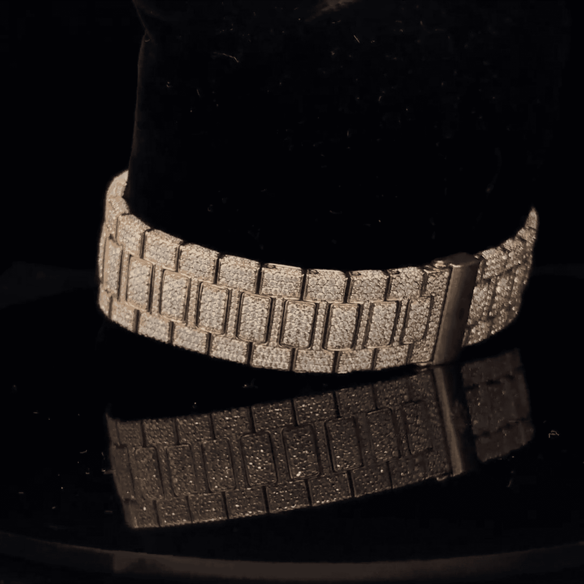 Luxury Iced Out VVS Moissanite Chronograph Watch - Image 2