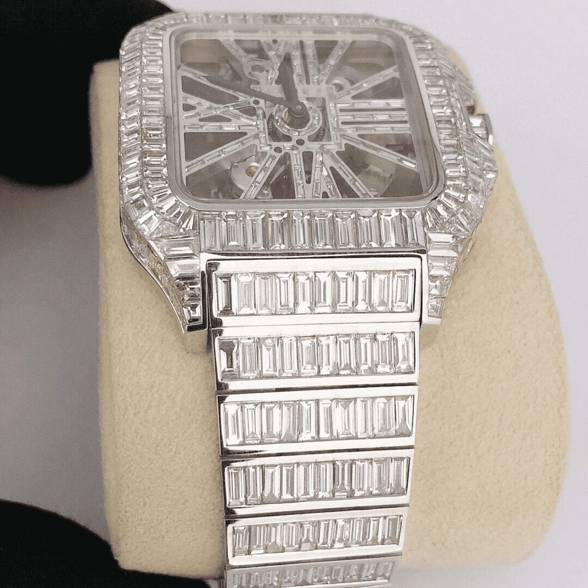 Classic Moissanite Diamond Iced Out Bust Down Automatic Mens Watches - Image 7