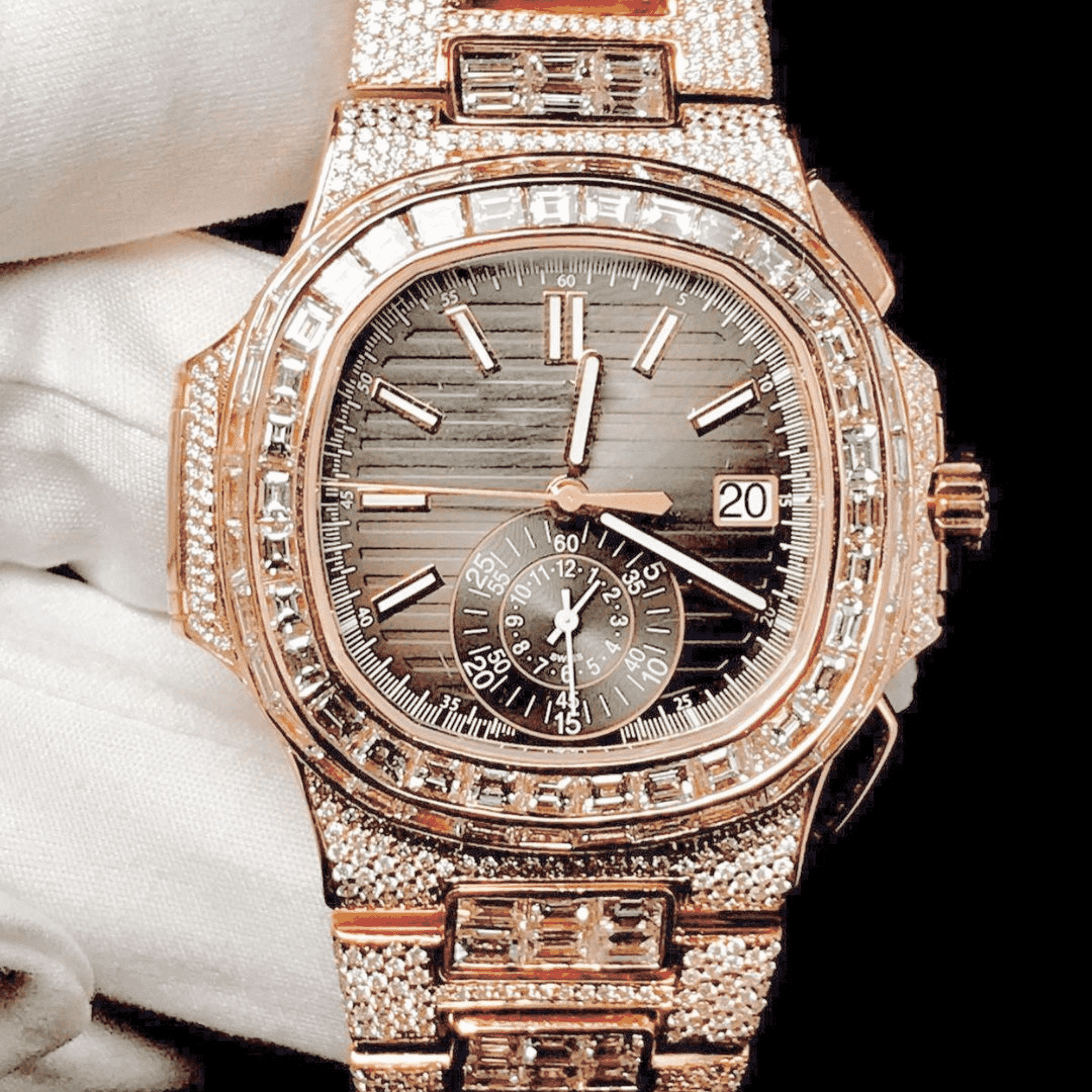 Moissanite Watch Outshining Diamonds with Style 2 Moissanite Watch Outshining Diamonds with Style - Image 2