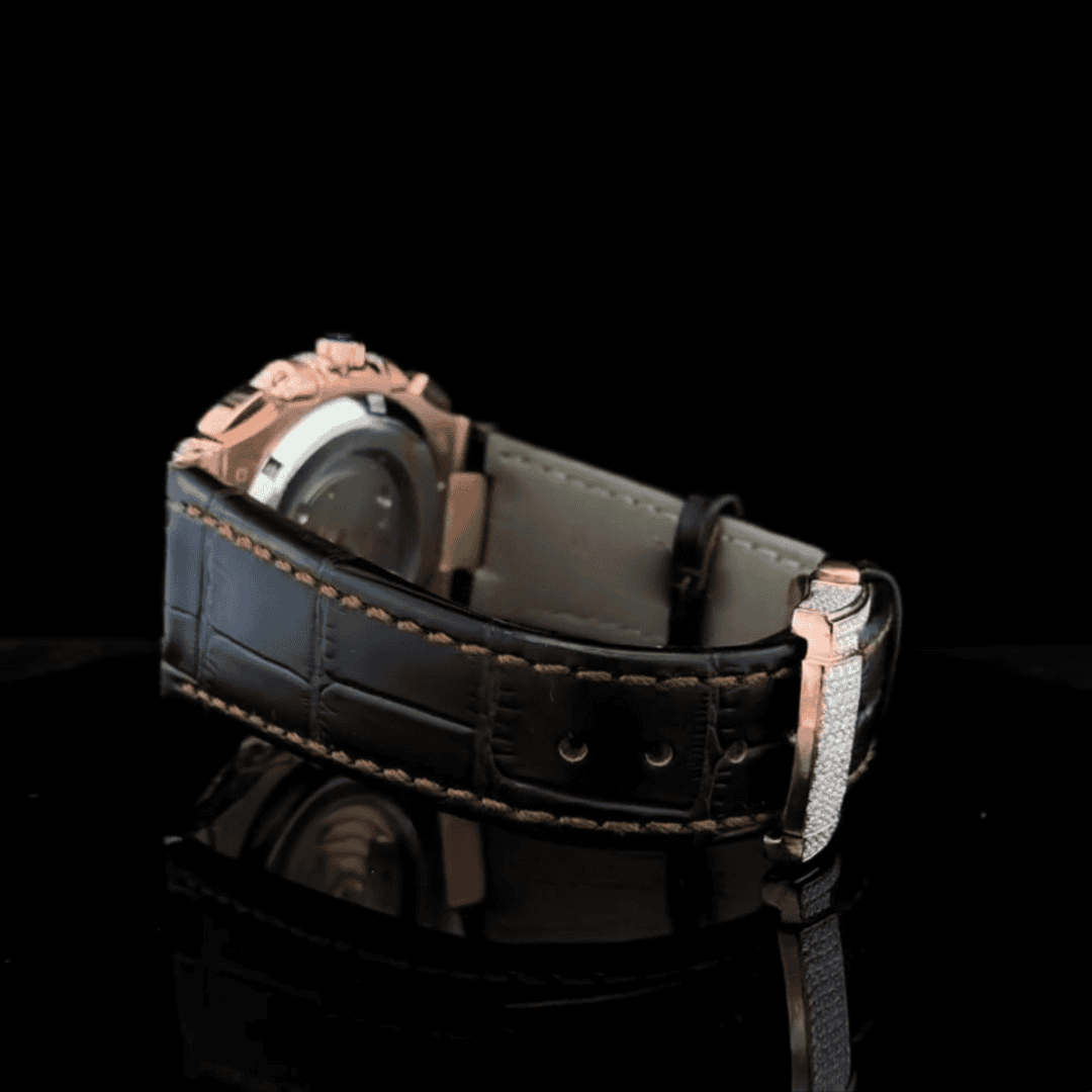 Stylish Iced Out Moissanite Watch with Silicone Comfort 7 Stylish Iced Out Moissanite Watch with Silicone Comfort - Image 7