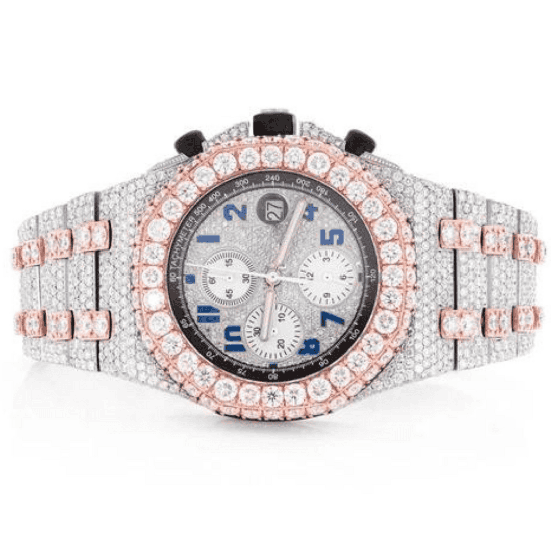 Royal Frost Full-Diamond-Look Moissanite Watch 1 Royal Frost Full-Diamond-Look Moissanite Watch