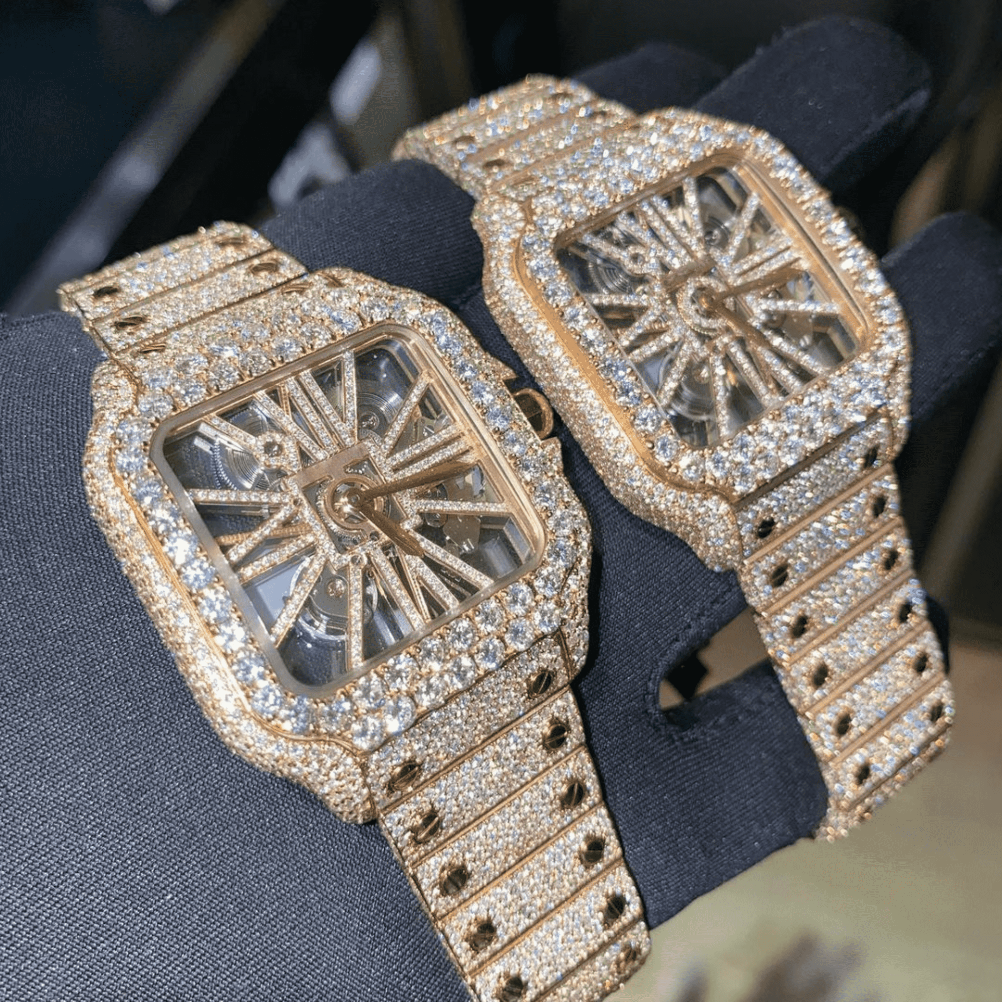Moissanite Iced Out Watch Premium Style 1 Moissanite Iced Out Watch Premium Style
