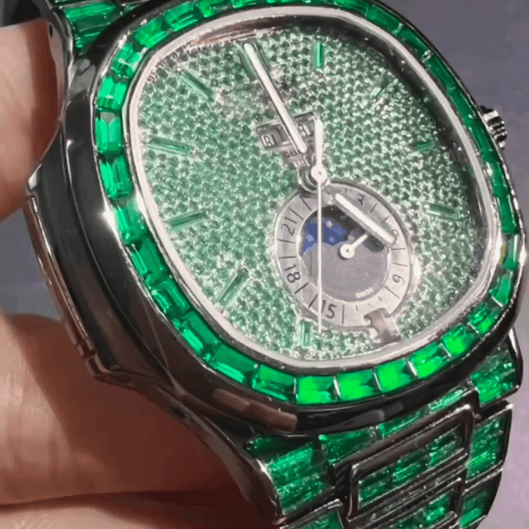 Iced Out Moissanite Diamond Style Watch 2 Iced Out Moissanite Diamond Style Watch - Image 2