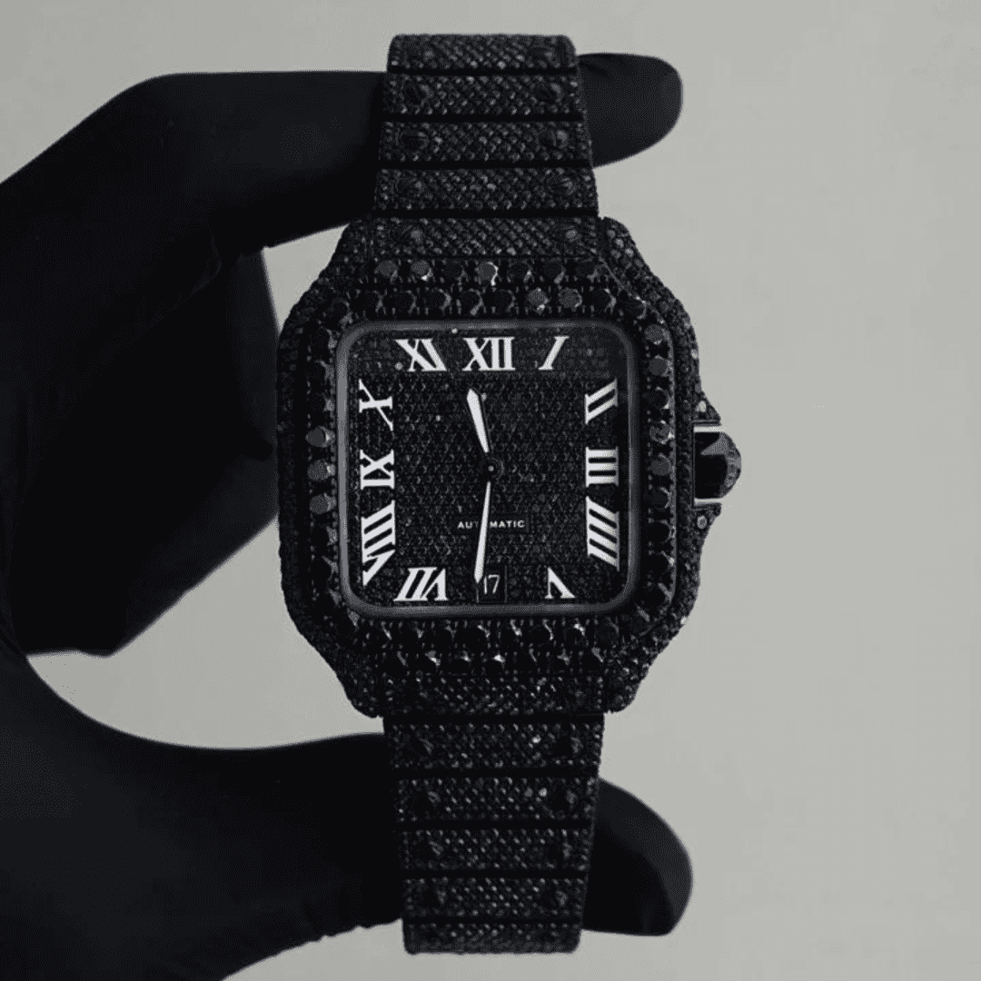 Iced Out Moissanite Watch Hip Hop Automatic Watch 2 Iced Out Moissanite Watch Hip Hop Automatic Watch - Image 2