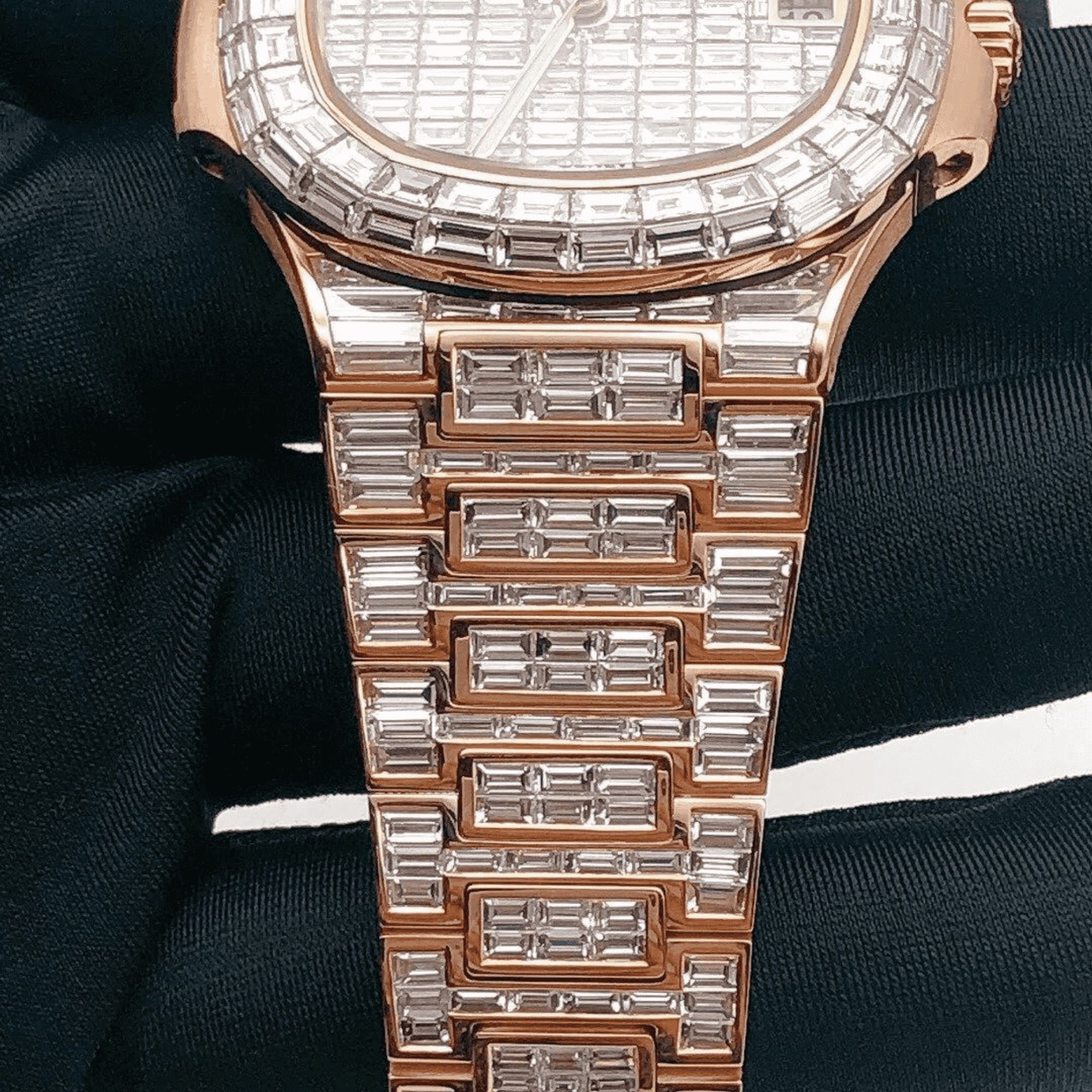 Classic Bust Down Moissanite Automatic Watch 3 Classic Bust Down Moissanite Automatic Watch - Image 3