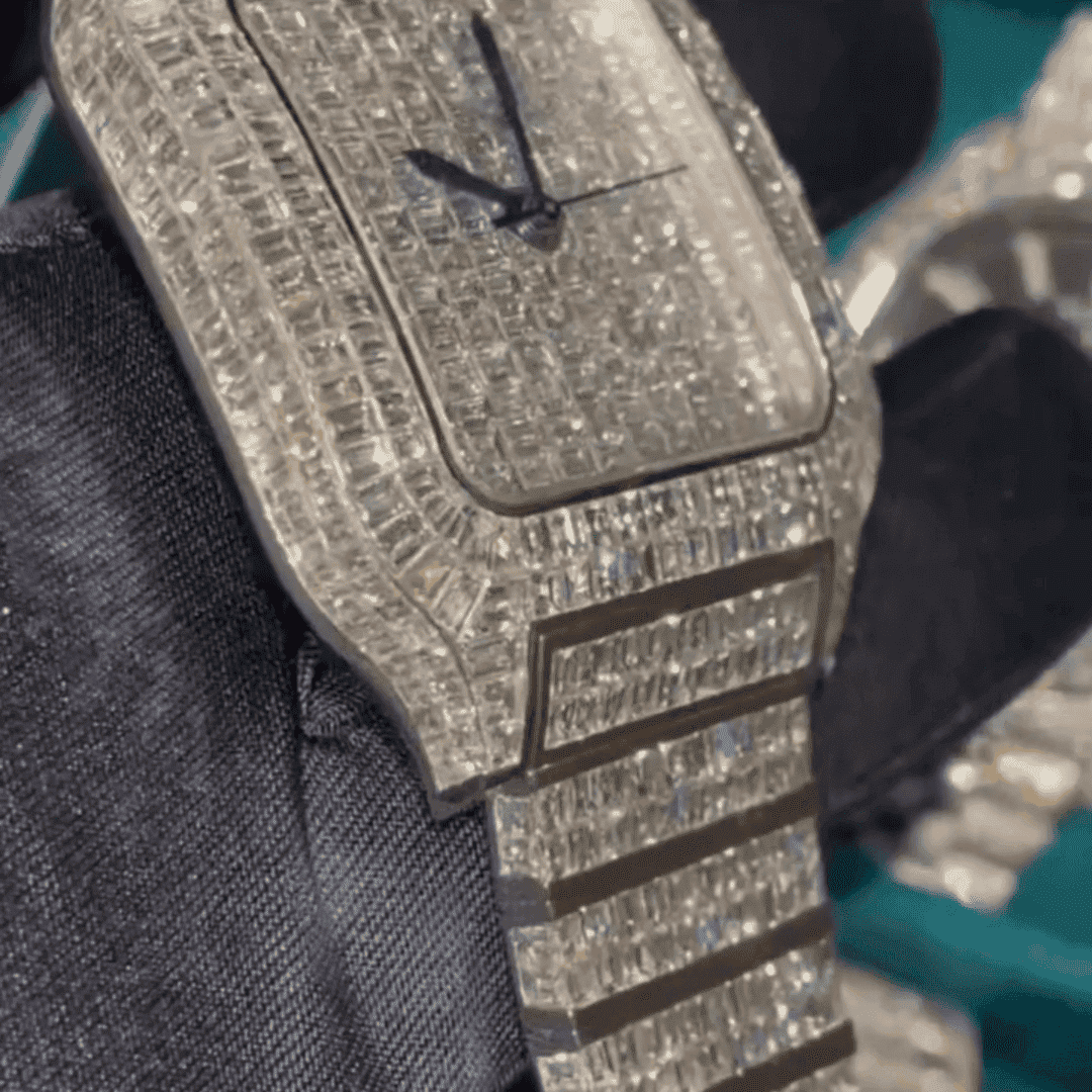Stainless Steel Hip Hop Luxury Moissanite Watch 3 Stainless Steel Hip Hop Luxury Moissanite Watch - Image 3