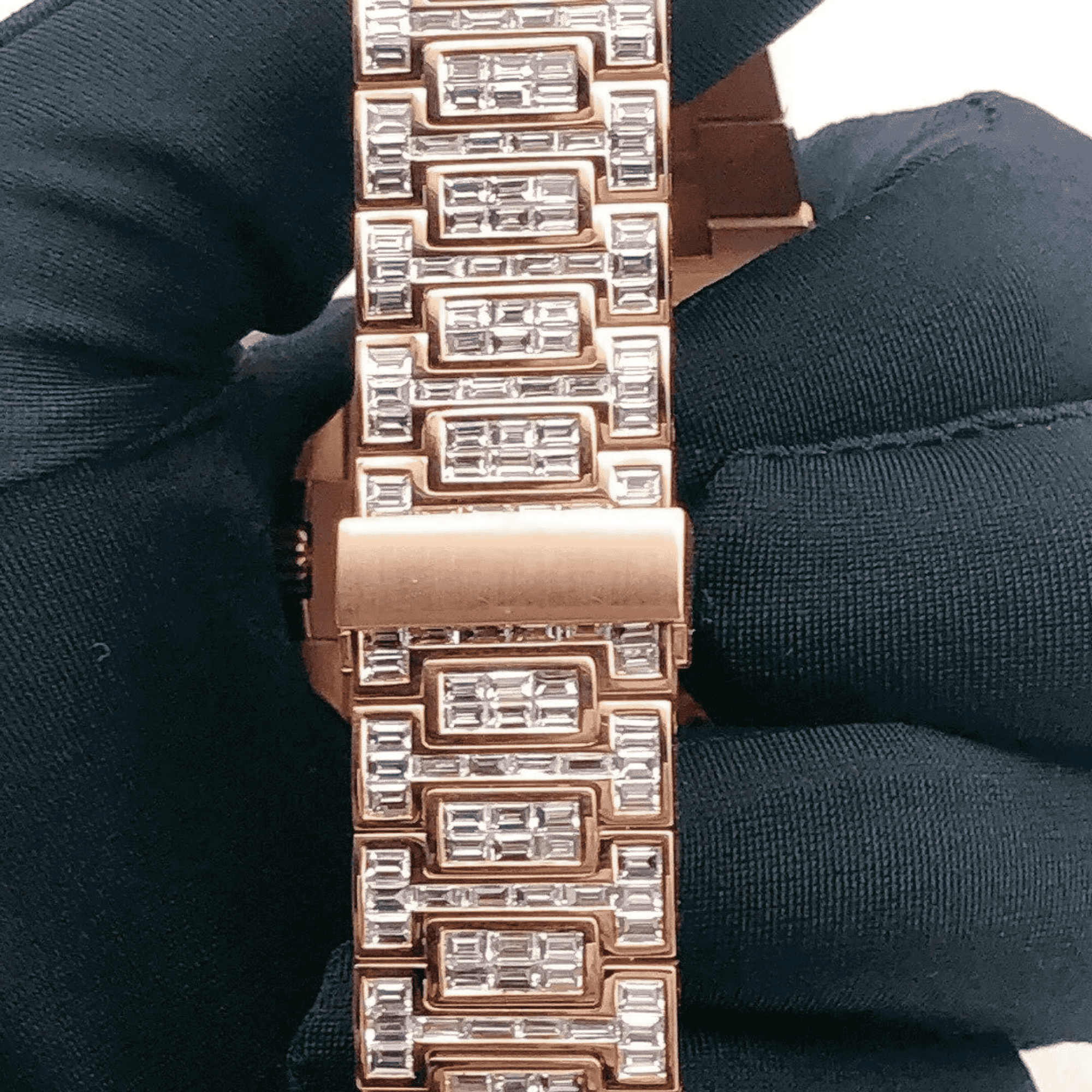 Classic Bust Down Moissanite Automatic Watch 7 Classic Bust Down Moissanite Automatic Watch - Image 7