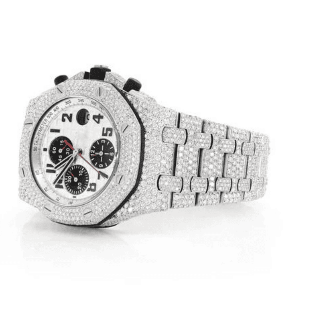 Moissanite Men's Iced Out Timepiece Watch 5 Moissanite Men's Iced Out Timepiece Watch - Image 5