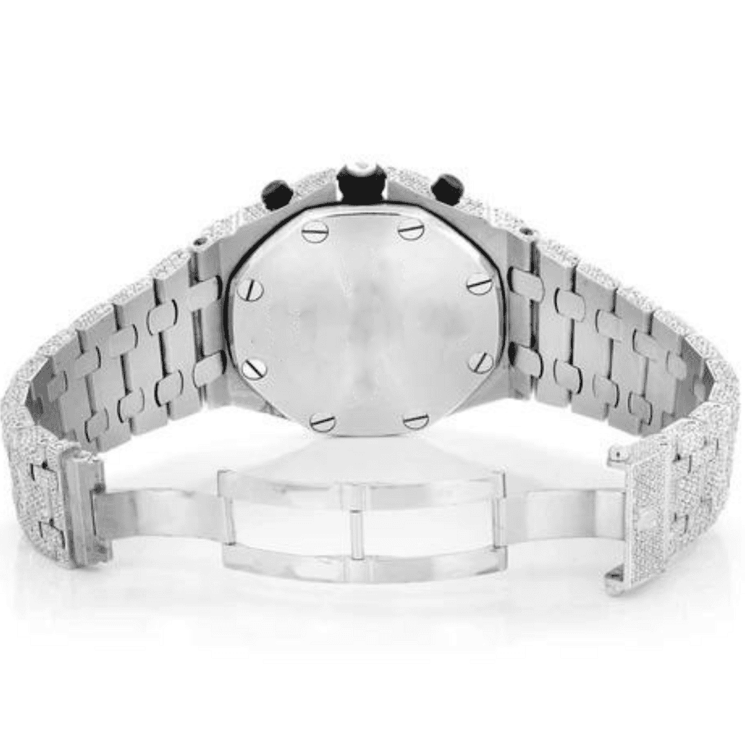 Moissanite Men's Iced Out Timepiece Watch 4 Moissanite Men's Iced Out Timepiece Watch - Image 4