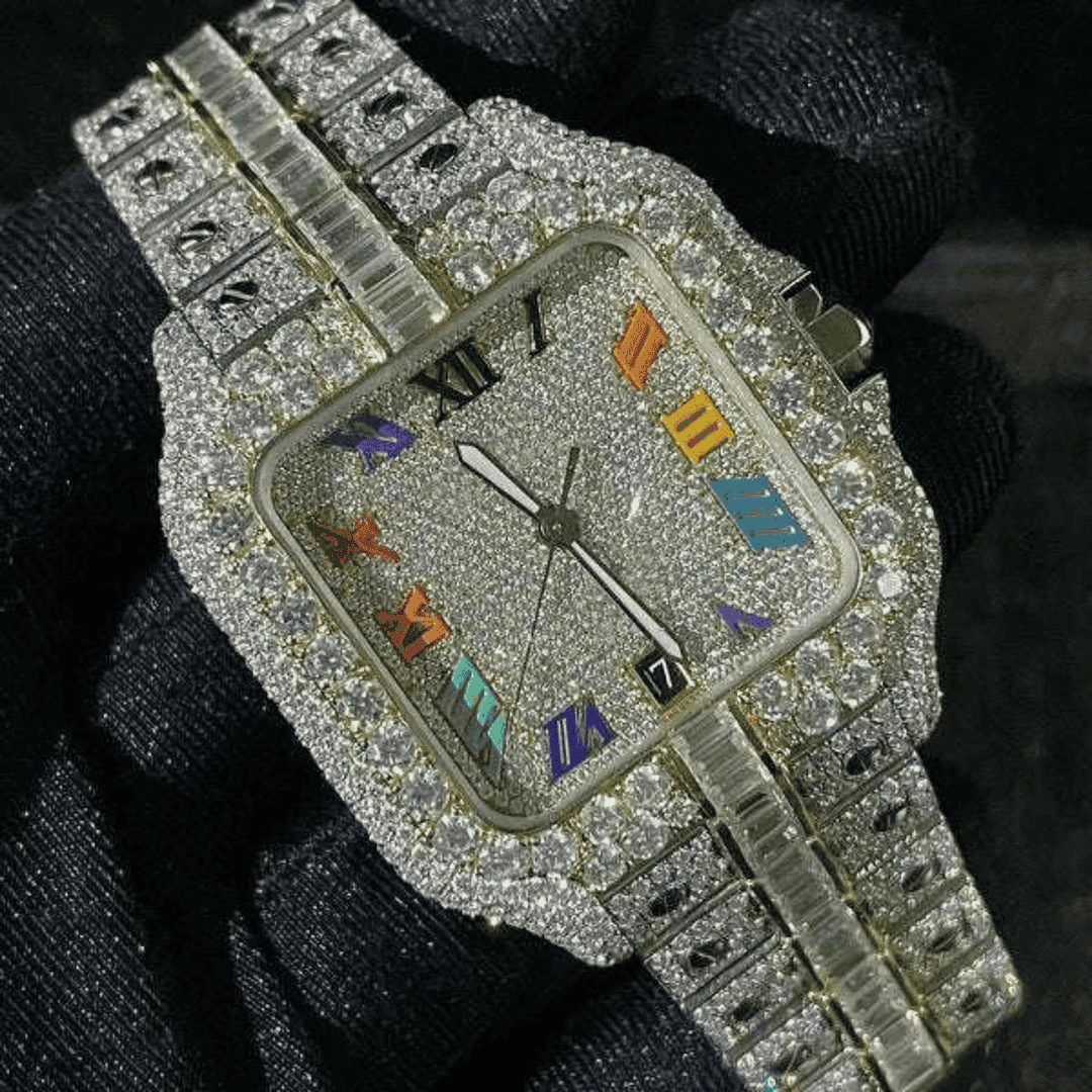 VVS Moissanite Iced Out Stainless Steel Luxury Watch 2 VVS Moissanite Iced Out Stainless Steel Luxury Watch - Image 2