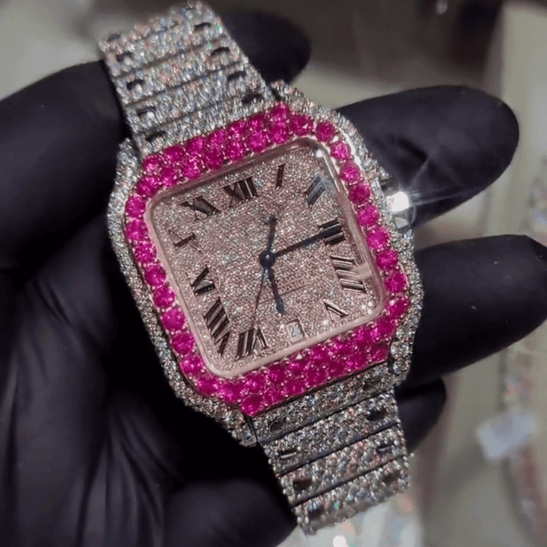 Stainless Steel Iced Out Luxury Watch for Gift 1 Stainless Steel Iced Out Luxury Watch for Gift
