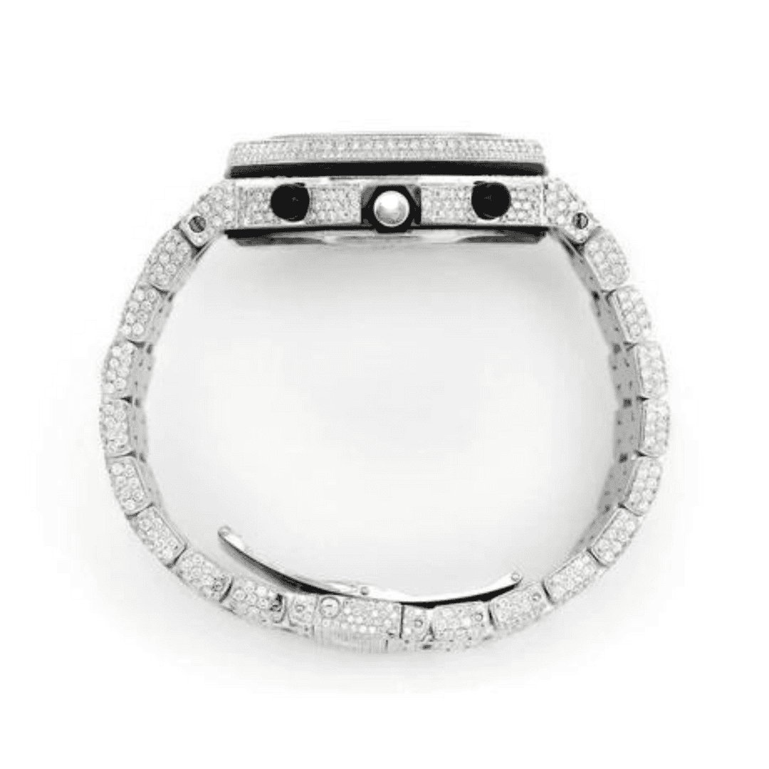 Moissanite Men's Iced Out Timepiece Watch 3 Moissanite Men's Iced Out Timepiece Watch - Image 3