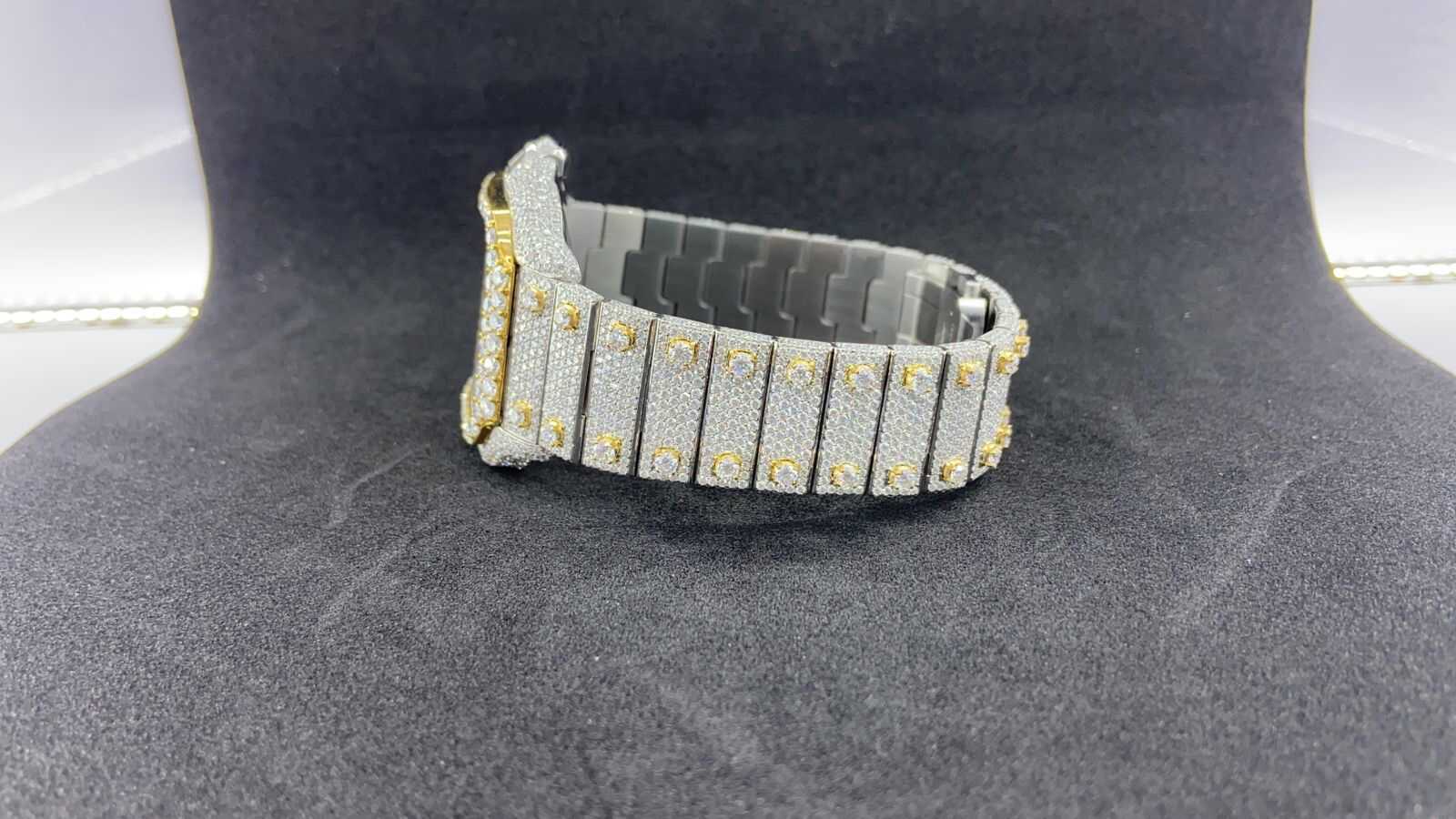 Men’s 44mm Iced Out 14K White Gold Watch 7 Men’s 44mm Iced Out 14K White Gold Watch - Image 7