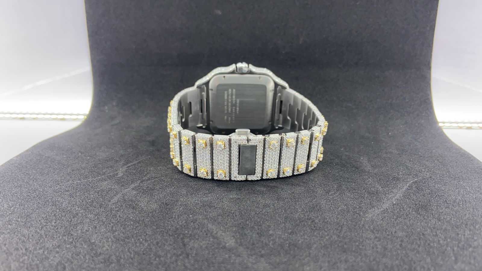Men’s 44mm Iced Out 14K White Gold Watch 6 Men’s 44mm Iced Out 14K White Gold Watch - Image 6