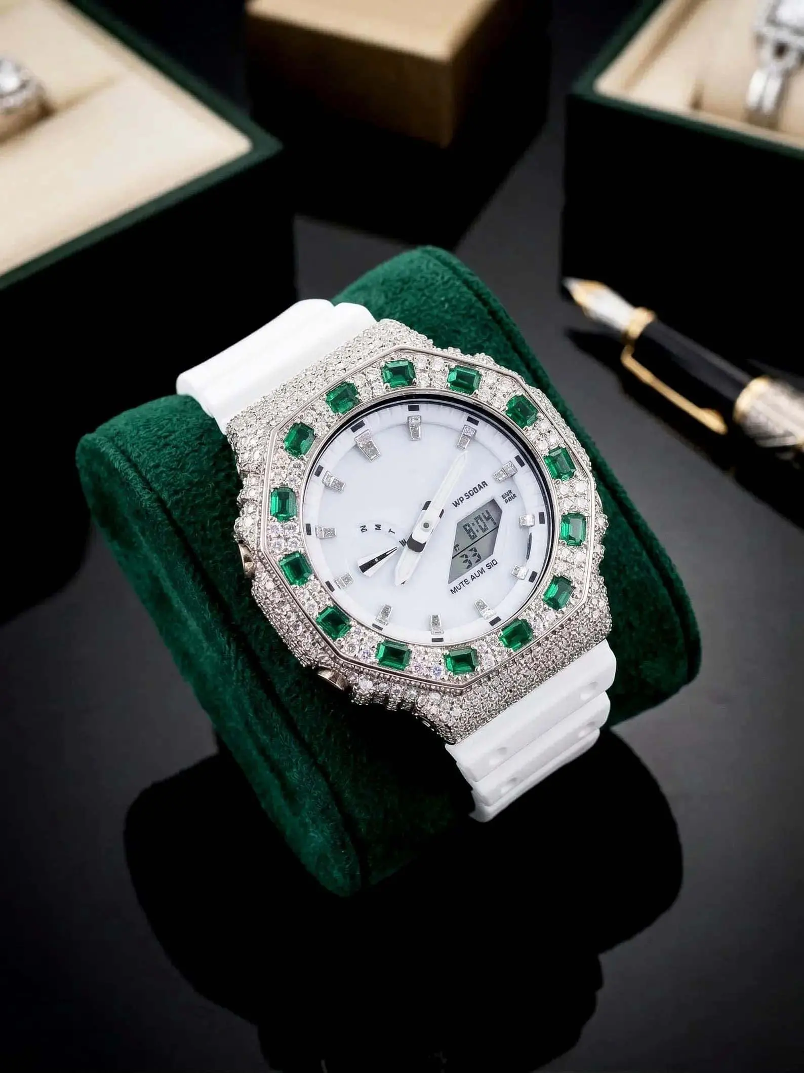 IcedJewelz "White Emerald" VVS1 Moissanite Custom Digital – Octagon Edition 1 IcedJewelz "White Emerald" VVS1 Moissanite Custom Digital – Octagon Edition