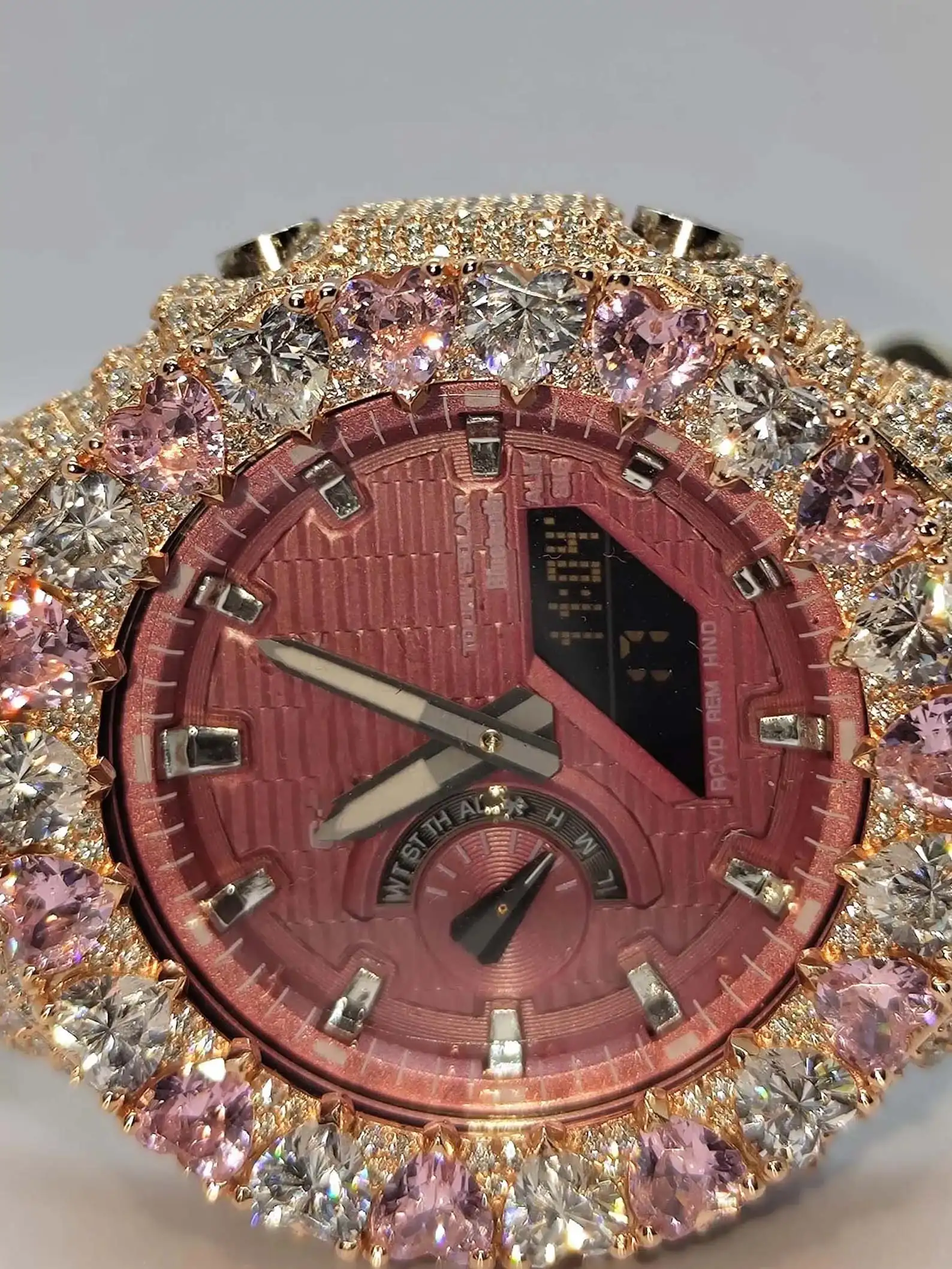 IcedJewelz "Pink Diamond" VVS1 Moissanite Custom Digital – Rose Gold Edition 5 IcedJewelz "Pink Diamond" VVS1 Moissanite Custom Digital – Rose Gold Edition - Image 5